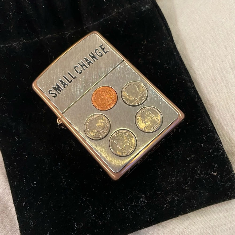Authentic 2003 Zippo Copper Small Change Lighter collectors piece